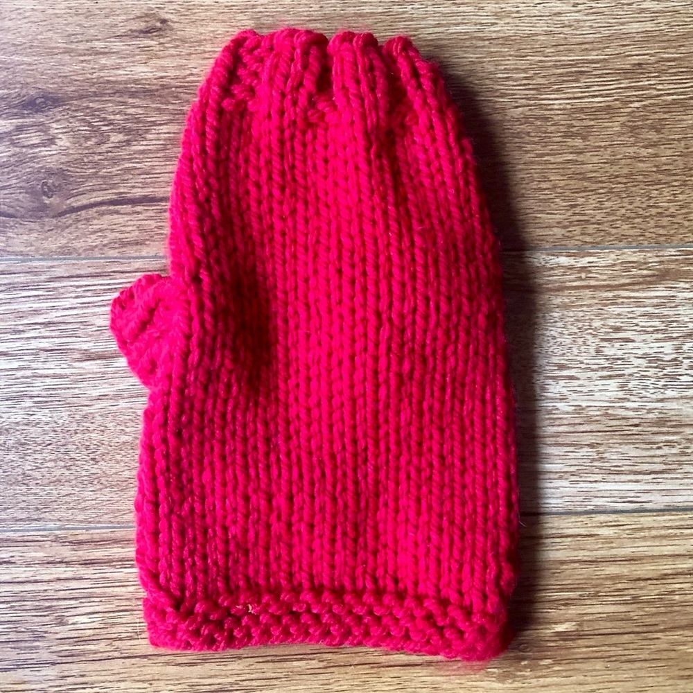 Hand Knit Dog Sweater - XS/S